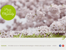 Tablet Screenshot of praxis-olszewsky.de